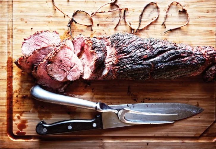 Tenderloin with herb butter comes from Canal House